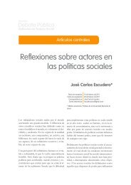 Reflexiones sobre actores en las polÃ­ticas sociales - Carrera de ...