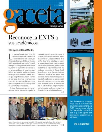 Reconoce la ENTS a - Escuela Nacional de Trabajo Social - UNAM ...