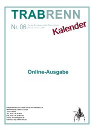 Trabrennkalender 07/06 - Trabrennsport.de