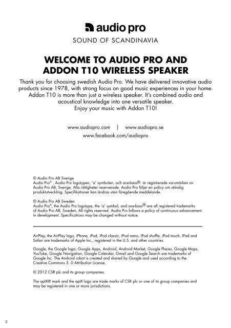 ADDON T10 - Audio Pro