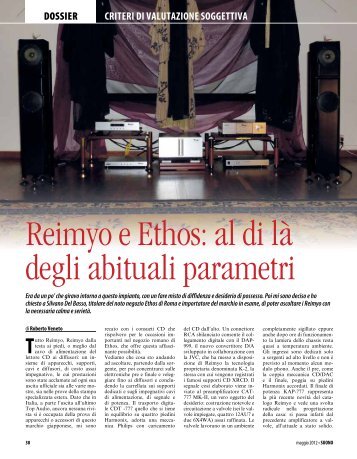 Reimyo e Ethos: al di lÃ  degli abituali parametri - Harmonix by ...