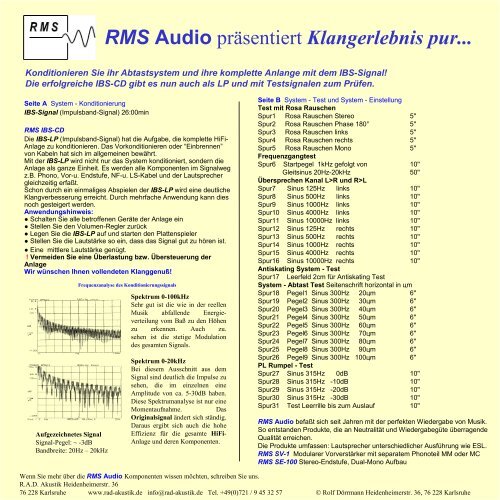 IBS-LP - RAD Akustik