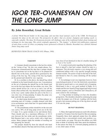 igor ter-ovanesyan on the long jump - Track & Field News