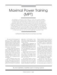 Maximal Power Training (MPT) - Track & Field News