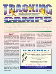 BILL FALK'S CAMPS 2011 - Track & Field News