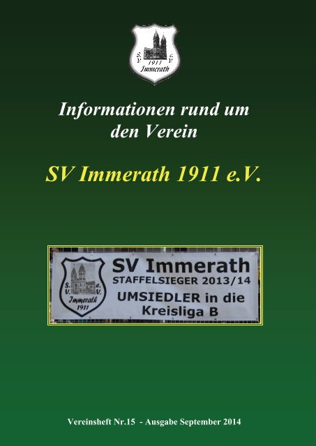 Heft 15 SV Immerath