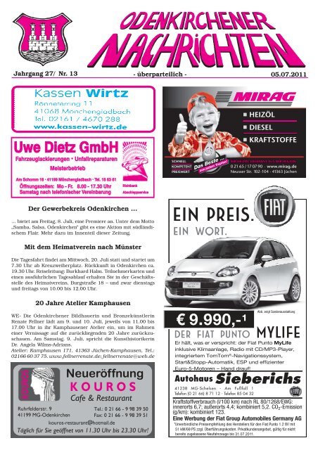0 21 61 - 3 07 16 72 Fax: 0 21 61 - SPD Rheydt / Odenkirchen