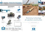 Ramming technology for pipeline construction - Tracto-Technik