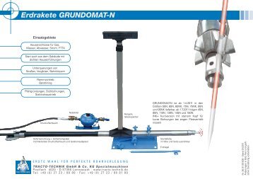 Erdrakete GRUNDOMAT-N - Tracto-Technik