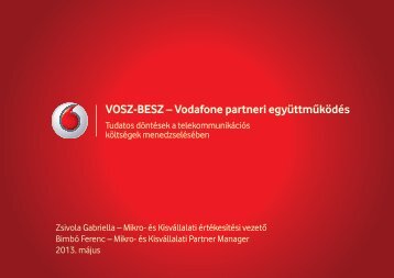 Zsivola Gabriella, Vodafone - Trade magazin