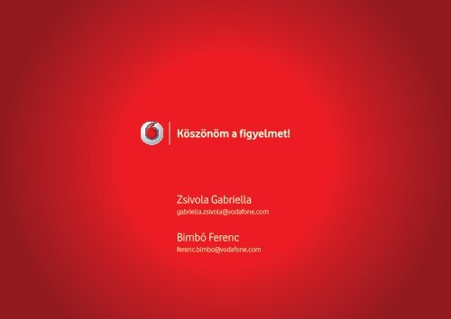 Zsivola Gabriella, Vodafone - Trade magazin