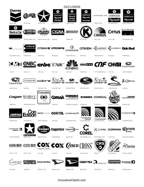 Logo Preview Catalog - Logos & Trademarks