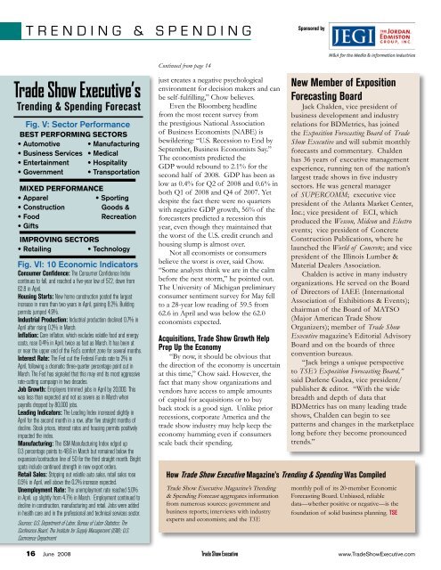 the June 2008 Issue in PDF Format - Trade Show Executive