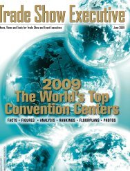 Trade Show Executive's 2009 The World's Top Convention Centers
