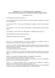 1 Ordonnance NÂ° 95 â 13 du 10 Choual 1415 ... - Tradulex