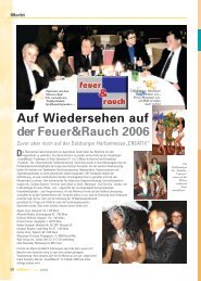 Auf Wiedersehen auf der Feuer&Rauch; 2006 - Trafikantenzeitung