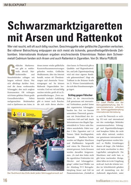 trafik a nten zeitung Mai/2013