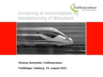Thomas Ostenfeldt, Trafikstyrelsen - Trafikdage.dk
