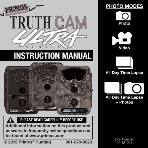 Primos Truth Cam Ultra - Trail Camera