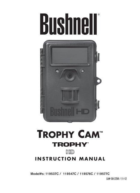 2013 Bushnell HD Max Owner's Manual - Trail Camera