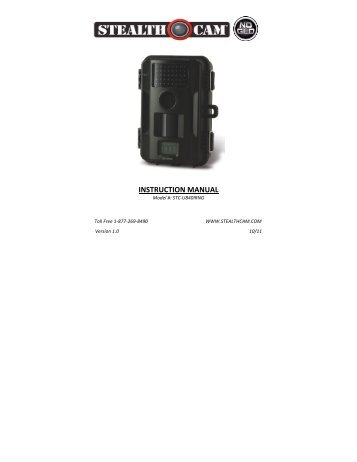 Stealth Cam Unit Ops Owner's Manual - Trail Camera