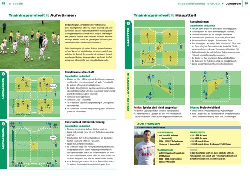 Trainingseinheit I: Aufwärmen Trainingseinheit I: Hauptteil - DFB