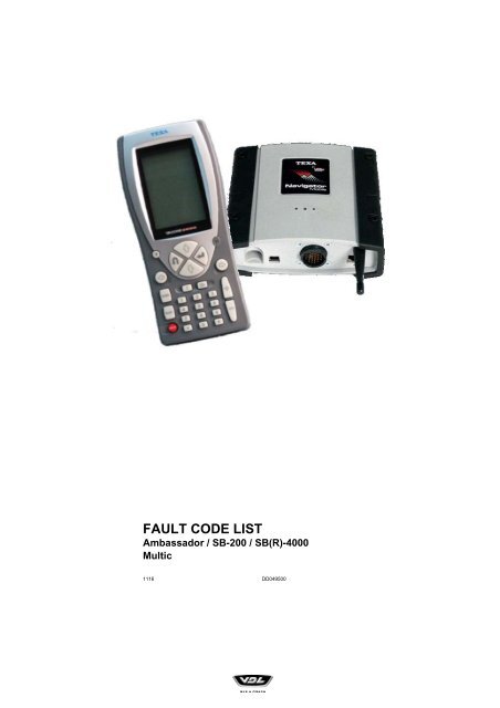 Fault codes Frontpages EN.book - VDL Bus & Coach