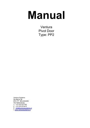 Ventura Pivot Door Type: PP2 - Training Registration System