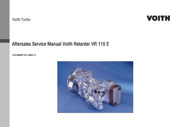 Aftersales Service Manual Voith Retarder VR 115 E - Training ...