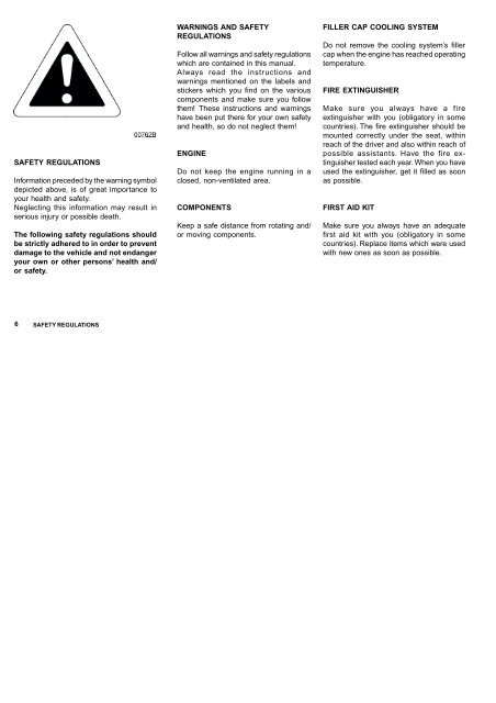 DRIVER'S MANUAL SB220GS - Training Registration System