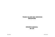 trans island bus services singapore driver's manual sb 220