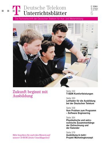 Unterrichtsblatt Nr. 06/2001 - Deutsche Telekom Training GmbH