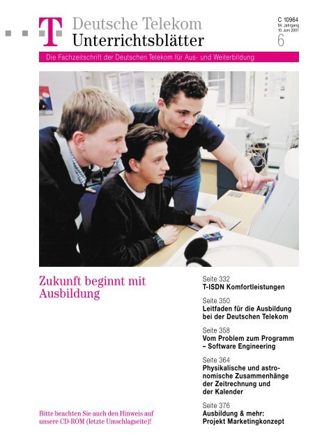 Unterrichtsblatt Nr. 06/2001 - Deutsche Telekom Training GmbH