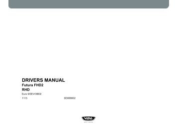 DRIVERS MANUAL - Training Registration System - VDL Bus & Coach