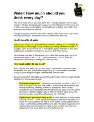 Water: How much should you drink every day - Trainingdimensions