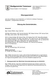 GR-Protokoll 30.06.2010 (95 KB) - .PDF - Traismauer