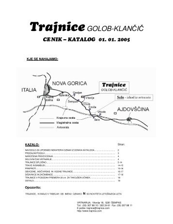 TrajniceGOLOB-KLANÄIÄ