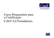 Apostila Curso Cobit em portuguÃªs - Trainning