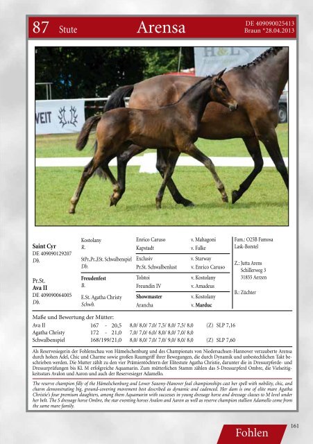 Hengstmarktkatalog (pdf) - Trakehner Verband