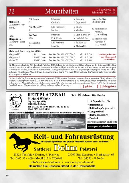 Hengstmarktkatalog (pdf) - Trakehner Verband