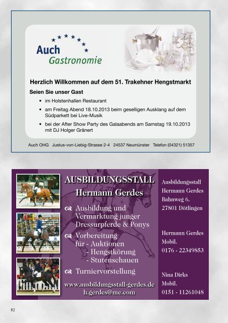 Hengstmarktkatalog (pdf) - Trakehner Verband