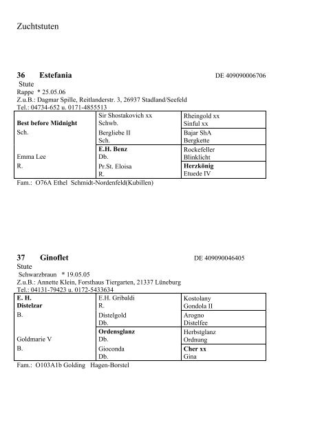 Katalog (pdf) - Trakehner Verband