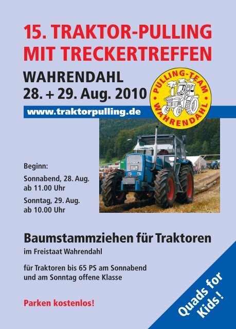 15. TRAKTOR-PULLING MIT TRECKERTREFFEN WAHRENDAHL ...