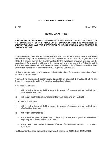 Botswana Agreement - tralac â trade law centre