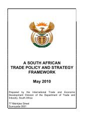 A SOUTH AFRICAN TRADE POLICY AND STRATEGY ...