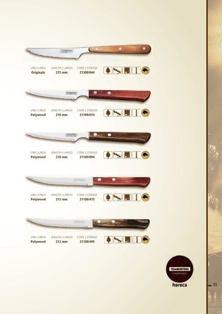 STEAK KNIVES | CUCHILLOS ASADO - Tramontina