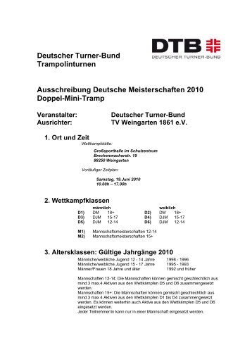 Deutsche Meisterschaften Doppelminitrampolin