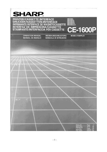 CE-1600P - sharp pc-1600