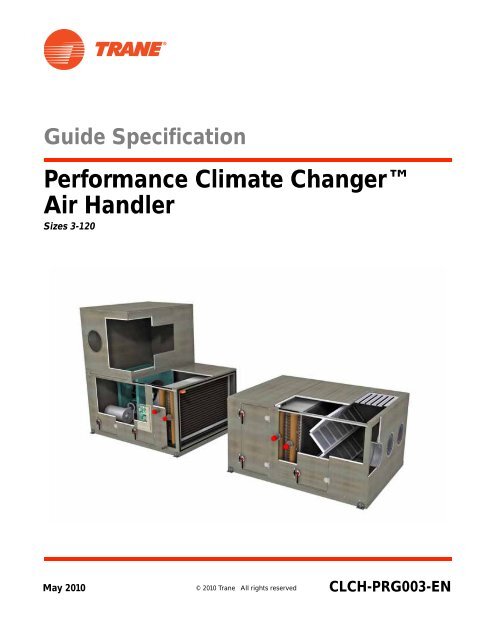 Performance Climate Changer™ Air Handler - Trane