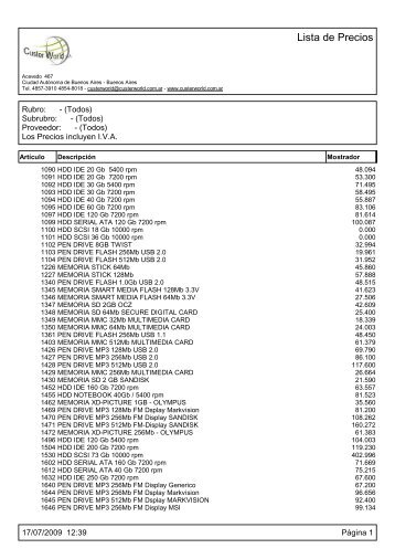 Sistema de Gestión - Custer World Computacion